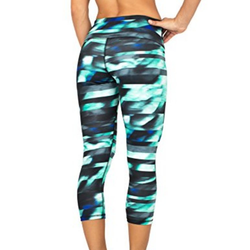 RBX Active women crop capris leggings green medium